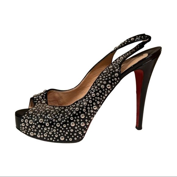 Christian Louboutin Heels Studded size 40.5 - Picture 1 of 10